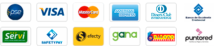 Recibimos varias formas de pago